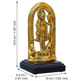 Load image into Gallery viewer, Webelkart Premium Gold Metal Ram Lalla Statue with Wooden Stand for Home/Office Decor| Ram Lalla Idol Ayodhya Shree Ram Murti Showpiece,Home Decoration Item 7.5&quot; Inches