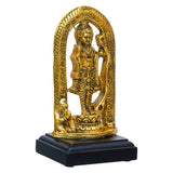 Load image into Gallery viewer, Webelkart Premium Gold Metal Ram Lalla Statue with Wooden Stand for Home/Office Decor| Ram Lalla Idol Ayodhya Shree Ram Murti Showpiece,Home Decoration Item 7.5&quot; Inches