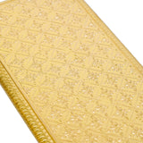 Load image into Gallery viewer, Webelkart Premium Set of 3 Wooden Brass Fitted Golden Rajwadi Chowki/Patla/Pooja Chowki for Home and Puja Decor-Diwali Decor Item Ganesh Pooja Chowki