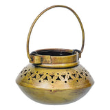 Load image into Gallery viewer, Webelkart Premium Metal Handicraft Designer Handi Shape Degchi T Light Candle Holder for Diwali Decor Rajashtani Candle Holder Diwali Gift Item (5&quot; Inches)