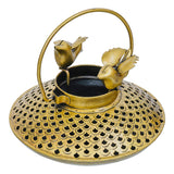 Load image into Gallery viewer, Webelkart Premium Metal Handicraft Degchi Handi Birds Tea Light Holder,Handi Candle Holders Stand Rajashtani Showpiece for Home Decor (7.5&quot; Inches)