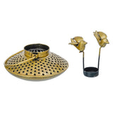 Load image into Gallery viewer, Webelkart Premium Metal Handicraft Degchi Handi Birds Tea Light Holder,Handi Candle Holders Stand Rajashtani Showpiece for Home Decor (7.5&quot; Inches)