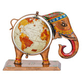 Load image into Gallery viewer, Webelkart Premium Office Decorative Globe With Metal Elephant Table Top Showpiece Globe For Home Decor,Gift Item Show Piece (10&quot; Inches)