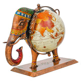 Load image into Gallery viewer, Webelkart Premium Office Decorative Globe With Metal Elephant Table Top Showpiece Globe For Home Decor,Gift Item Show Piece (10&quot; Inches)