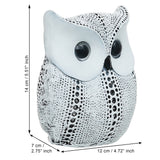 Load image into Gallery viewer, Webelkart Antique White Lucky Owl Showpiece for Home/Office Decor,Decorative Figure Items for Home Decor Owl Status for Cardashboard(White-5.51" Inches)
