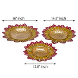 गैलरी व्यूवर में इमेज लोड करें, Webelkart Premium Multicolor Leaf Flower Decorative Urli Bowl for Home Handcrafted Bowl for Floating Flowers and Tea Light Candles Home,Office and Table Decor| Diwali Decoration Items for Home