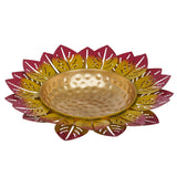 गैलरी व्यूवर में इमेज लोड करें, Webelkart Premium Multicolor Leaf Flower Decorative Urli Bowl for Home Handcrafted Bowl for Floating Flowers and Tea Light Candles Home,Office and Table Decor| Diwali Decoration Items for Home