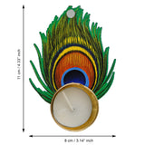 गैलरी व्यूवर में इमेज लोड करें, Webelkart Premium Handmade Mor Pankh Tealight Candle Holder for Diwali Decoratoin|Tealight Candles for Rangoli Decoration| Diwali Gifting Items (4.5&quot; Inches Set of 6)