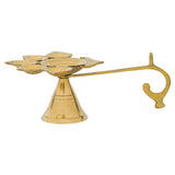Load image into Gallery viewer, Webelkart Premium Brass Panch Diya Set for Diwali Decor |Oil Lamp for Aarti Diya|Aarti Deepak Oil Lamp for Home Decor ( Brass 6" Inhes )