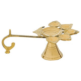 Load image into Gallery viewer, Webelkart Premium Brass Panch Diya Set for Diwali Decor |Oil Lamp for Aarti Diya|Aarti Deepak Oil Lamp for Home Decor ( Brass 6" Inhes )