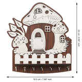 Load image into Gallery viewer, Webelkart Premium Wooden Mashrom Designer Key Holder for Home and Office Decor | Key Holder for Wall Decor |Key Hanger with Showpiece Stand - Diwali Decorations Items for Home (8.5" Inches)