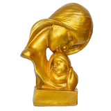 Load image into Gallery viewer, Webelkart Beautiful Gold Mother &amp; Child Abstract Showpiece | Decorative Sculpture for Home Decor | Symbol of Love &amp; Care |Tabletop Figurine for Living Room,Home Decor Item Resin (6" Inches)
