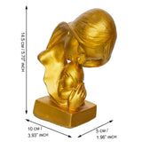 Load image into Gallery viewer, Webelkart Beautiful Gold Mother &amp; Child Abstract Showpiece | Decorative Sculpture for Home Decor | Symbol of Love &amp; Care |Tabletop Figurine for Living Room,Home Decor Item Resin (6" Inches)