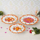 गैलरी व्यूवर में इमेज लोड करें, Webelkart Premium Lotus Shape Flower Decorative Urli Bowl for Home and Pooja Decor,Handcrafted Bowl for Diwali Decor for Home ffice Decor (Set of 3) Potpourri Bowl