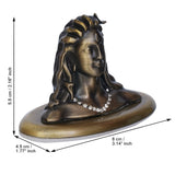 Load image into Gallery viewer, Webelkart Premium Metal Adiyogi Shiva Statue for Home and Car Dashboard (Self Adhesive, 2.5 in) (Green)