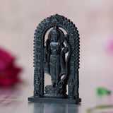 Load image into Gallery viewer, Webelkart Premium Ram Lalla Statues for Car Dashboard and Home Decor | Ram Lalla Idol Ayodhya Shree Ram Murti Showpiece (2.75&quot; Inches-Metal) (Black)
