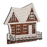 Load image into Gallery viewer, Webelkart Premium Wooden House Design Wall Mounted Key Holder with Shelf &amp; 6 Hooks, Cottage Style Key Hanger (10 Inches)