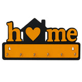 Load image into Gallery viewer, Webelkart Premium Home Wall Mounted Key Holder| Key Hanger Decorative “Home” Design Key Stand for Wall | Wooden Key Holder for Office Decor (11.61" Inches)