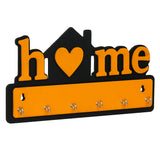 Load image into Gallery viewer, Webelkart Premium Home Wall Mounted Key Holder| Key Hanger Decorative “Home” Design Key Stand for Wall | Wooden Key Holder for Office Decor (11.61" Inches)