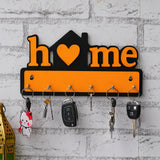 Load image into Gallery viewer, Webelkart Premium Home Wall Mounted Key Holder| Key Hanger Decorative “Home” Design Key Stand for Wall | Wooden Key Holder for Office Decor (11.61" Inches)