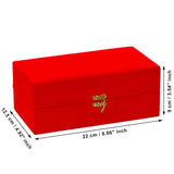 Load image into Gallery viewer, Webelkart Premium Silver Plated Set of 2 Beetel Bowl with 2 Spoon &amp; 1 Tray in Red Velvet Gift Box, Designer Serving Dish Set for Diwali, Wedding &amp; Housewarming Gift,Diwali Gift