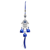 Load image into Gallery viewer, Webelkart Premium Evil Eye Wind Chimes for Home Decoration/fengshui Wind Chimes for Home Balcony Bedroom Decor/Wind Chime for Wall Hanging Decoration Windchimes for Cardashboard (14" Inches)