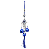 Load image into Gallery viewer, Webelkart Premium Evil Eye Wind Chimes for Home Decoration/fengshui Wind Chimes for Home Balcony Bedroom Decor/Wind Chime for Wall Hanging Decoration Windchimes for Cardashboard (14" Inches)