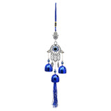Load image into Gallery viewer, Webelkart Premium Evil Eye Wind Chimes for Home Decoration/fengshui Wind Chimes for Home Balcony Bedroom Decor/Wind Chime for Wall Hanging Decoration Windchimes for Cardashboard (14" Inches)