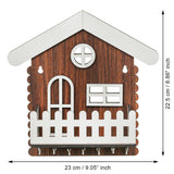 Load image into Gallery viewer, Webelkart Antique Hut Shape Wooden House Keys Hanger with Mobile Stand Key Holder for Home/Office Decor, Key Holder for Wall Decor/Key Chain for Home Decorative Item