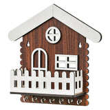 Load image into Gallery viewer, Webelkart Antique Hut Shape Wooden House Keys Hanger with Mobile Stand Key Holder for Home/Office Decor, Key Holder for Wall Decor/Key Chain for Home Decorative Item