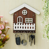 Load image into Gallery viewer, Webelkart Antique Hut Shape Wooden House Keys Hanger with Mobile Stand Key Holder for Home/Office Decor, Key Holder for Wall Decor/Key Chain for Home Decorative Item