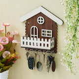 Load image into Gallery viewer, Webelkart Antique Hut Shape Wooden House Keys Hanger with Mobile Stand Key Holder for Home/Office Decor, Key Holder for Wall Decor/Key Chain for Home Decorative Item