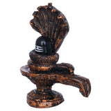 गैलरी व्यूवर में इमेज लोड करें, Webelkart Premium Shivling with 5 Sheshnaag Showpiece for Pooja Decor Shivling Statue Idol, Mahadev Murti, Lord Shankara for Home Decor (Shivling with 5 Sheshnaag 5.11&quot; Inches)