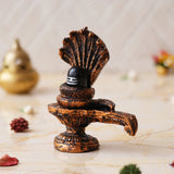 गैलरी व्यूवर में इमेज लोड करें, Webelkart Premium Shivling with 5 Sheshnaag Showpiece for Pooja Decor Shivling Statue Idol, Mahadev Murti, Lord Shankara for Home Decor (Shivling with 5 Sheshnaag 5.11&quot; Inches)