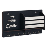 गैलरी व्यूवर में इमेज लोड करें, JaipurCrafts Premium Wooden "The Home Castle" Key holder for home and office decor ( 10x 5 inches ) - key chain holder for home/ home decor items for wall