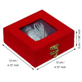 Load image into Gallery viewer, Webelkart Antique Silver Plated Kumkum Box With Leaf And Red Velvet Box | Tilak Kumkum Box for Puja Worship - Navratri and Diwali Return Gift,Sindoor Box, Roli Chawal Box (5" Inches)