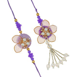 Load image into Gallery viewer, Webelkart Pair Of Rakhi For Brother and Bhabhi,Lumba Rakhi For Bhabhi,Raksha Bandhan Gift,Couple Bracelet Set For Bhaiya Bhabhi,Rakshabandhan Gift. Beautiful Pair Of Festival