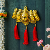 Load image into Gallery viewer, Webelkart Premium Panchmukhi Hanuman Ji Murti for Door Entrance Panchmukhi Murti with Latakan for Wall Decor,Hanuman Ji Idol for Home Decor (8.5" Inches)