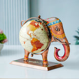 Load image into Gallery viewer, Webelkart Premium Office Decorative Globe With Metal Elephant Table Top Showpiece Globe For Home Decor,Gift Item Show Piece (10&quot; Inches)
