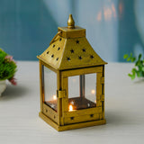 Load image into Gallery viewer, Webelkart Premium Iron Lantern and Tealight Candle Holder for Home Decor,Tea Light Holder with Free Candle | Lantern Decor Hanging,Tealight Candle Holders for Diwali Decoration (10" Inches)