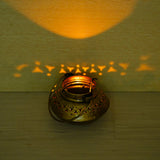 Load image into Gallery viewer, Webelkart Premium Metal Handicraft Designer Handi Shape Degchi T Light Candle Holder for Diwali Decor Rajashtani Candle Holder Diwali Gift Item (5&quot; Inches)