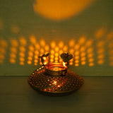 Load image into Gallery viewer, Webelkart Premium Metal Handicraft Degchi Handi Birds Tea Light Holder,Handi Candle Holders Stand Rajashtani Showpiece for Home Decor (7.5&quot; Inches)