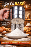 Load image into Gallery viewer, JaipurCrafts Stainless Steel Flour Sifter with Handle | Manual Hand Press Atta Maida Channi | Fine Mesh Baking Sieve for Kitchen |Stainless Steel Flour Sifter with Measurement Markings,Atta Chalni