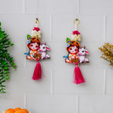 गैलरी व्यूवर में इमेज लोड करें, Webelkart Premium Set of 2 with Shubh Labh Wall Hanging for Diwali Decoration| Wall Decor |Temple Decor Wall Hanging |Pooja and Home Decor Hanging (3)