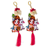 गैलरी व्यूवर में इमेज लोड करें, Webelkart Premium Set of 2 with Shubh Labh Wall Hanging for Diwali Decoration| Wall Decor |Temple Decor Wall Hanging |Pooja and Home Decor Hanging (3)