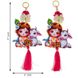 गैलरी व्यूवर में इमेज लोड करें, Webelkart Premium Set of 2 with Shubh Labh Wall Hanging for Diwali Decoration| Wall Decor |Temple Decor Wall Hanging |Pooja and Home Decor Hanging (3)
