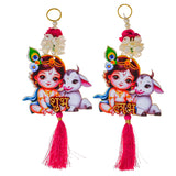 गैलरी व्यूवर में इमेज लोड करें, Webelkart Premium Set of 2 with Shubh Labh Wall Hanging for Diwali Decoration| Wall Decor |Temple Decor Wall Hanging |Pooja and Home Decor Hanging (3)