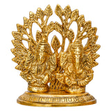 Load image into Gallery viewer, Webelkart Small Laxmi Ganesha Idol with Tree Statue for Diwali Pujan,laxmi Ganesh Murti for Pooja Decor,Showpiece for Temple Decor (4.13&quot; Inches)
