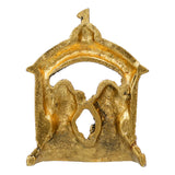 Load image into Gallery viewer, Webelkart Premium Gold Laxmi Ganesha Idol with Temple for Diwali Decor,laxmi Ganesh Murti for Pooja Decor,God Idol for Temple (4.33&quot; Inches)