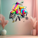 Load image into Gallery viewer, Webelkart Premium HD UV Printed Vespa Scooter Wooden Key Holder for Home/Office Decor,Key Holder for Wall Decor(10&quot; Inches